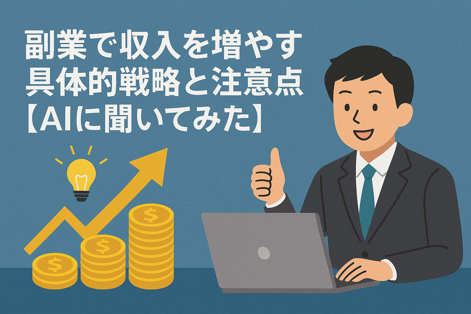 副業で収入を増やす具体的戦略と注意点【AIに聞いてみた】